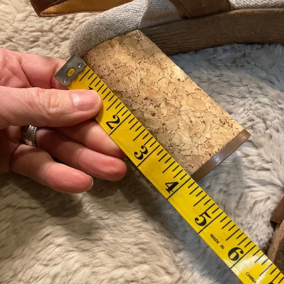 Yellowbox Amil Block Heeled‎ Sandals Cork Platform Size 8.5 Womens - Picture 10 of 11